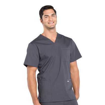 Cherokee - Men's V-Neck Utility Solid Scrub Top (WW695) - Uniscrubs