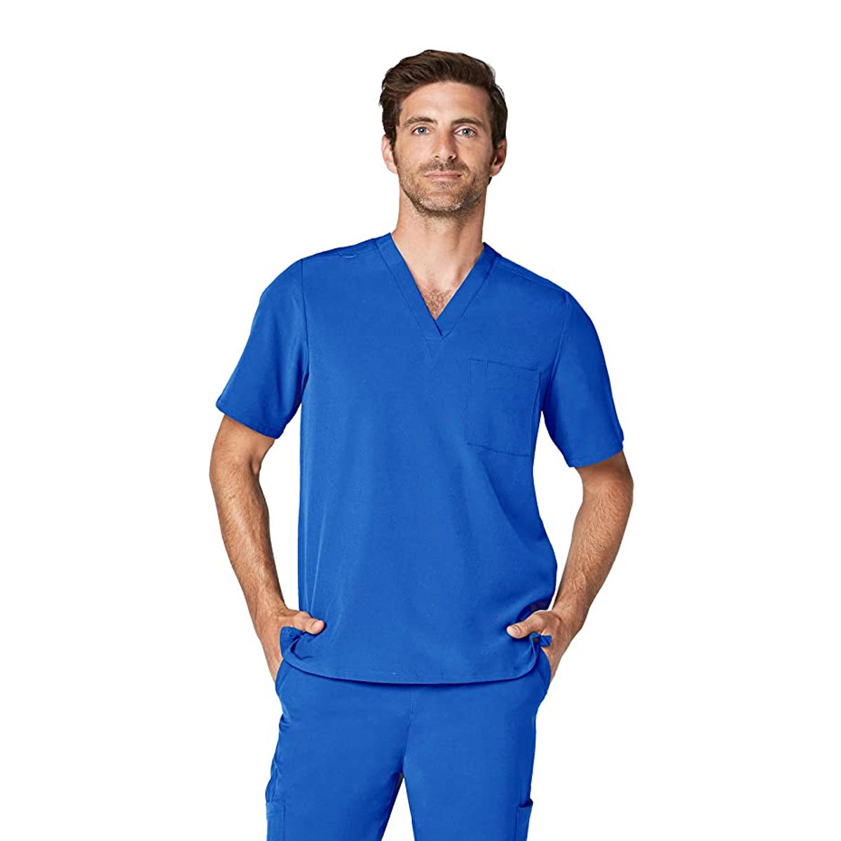 Adar - Addition Scrubs For Men - Classic V-Neck Scrub Top (A5006)