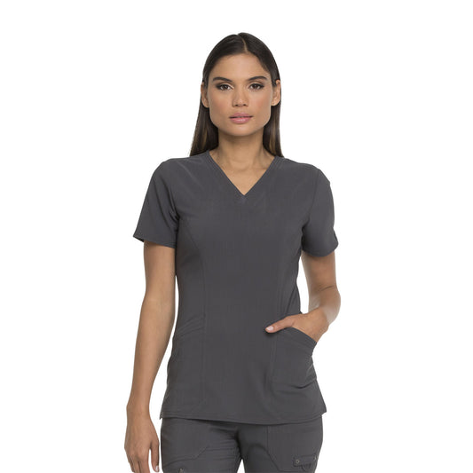 Dickies -  Advance Women Scrubs Top V-Neck with Patch Pockets (DK755)