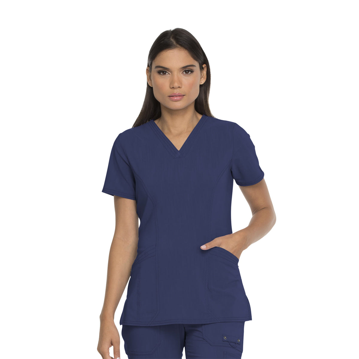 Dickies -  Advance Women Scrubs Top V-Neck with Patch Pockets (DK755)