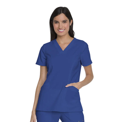 Dickies - Advance Women Scrubs Top V-Neck with Patch Pockets (DK755) - Uniscrubs
