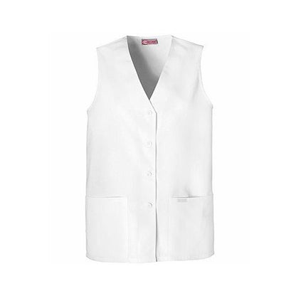 Cherokee - Women's Button Front Solid Scrub Vest (1602) - Uniscrubs