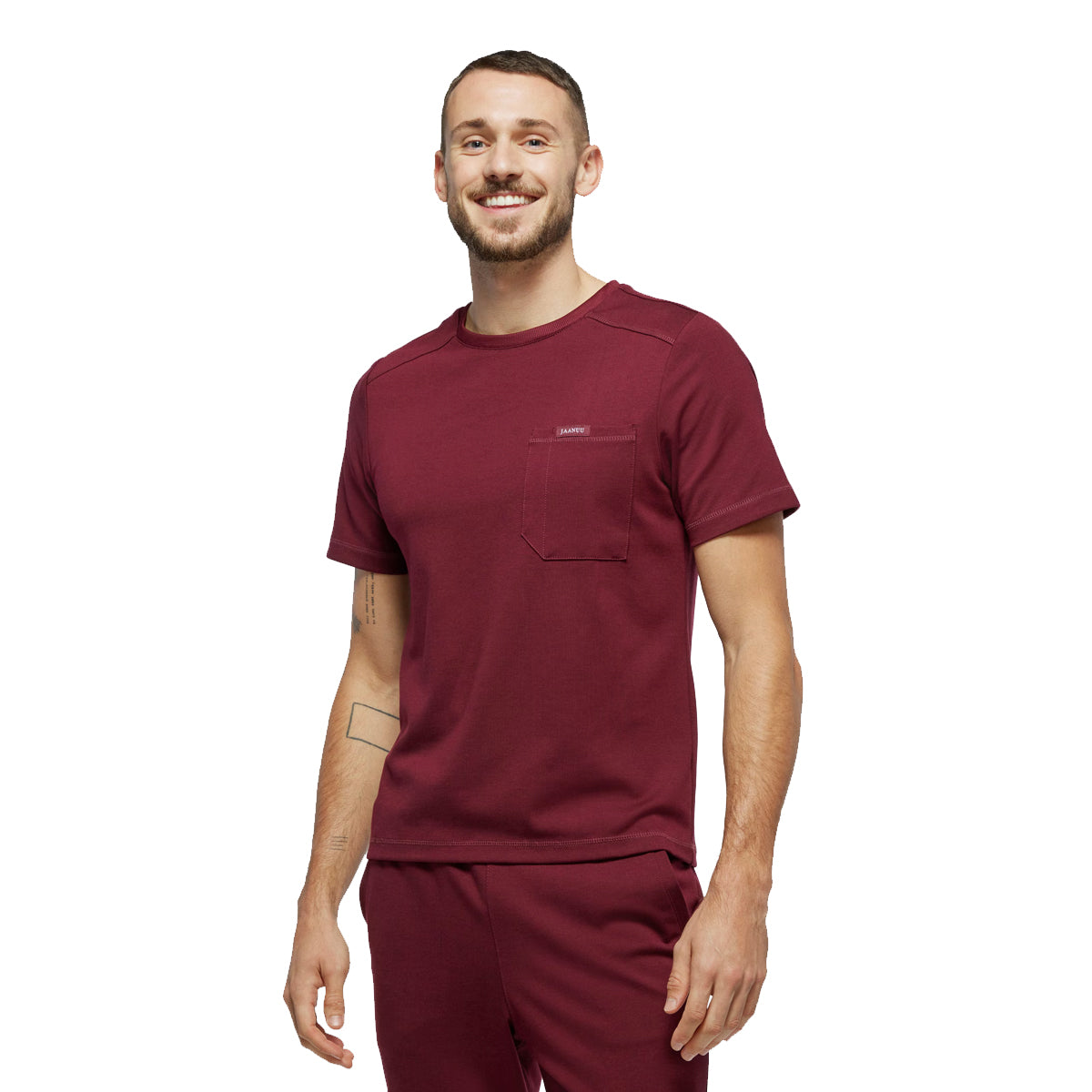 Jaanuu - Crewneck UltraSOFT Men Scrub Top (J86056)