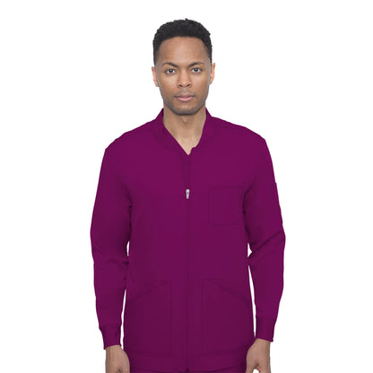 Healing Hands - Men's Michael Zip Front Solid Scrub Jacket (5590) - Uniscrubs