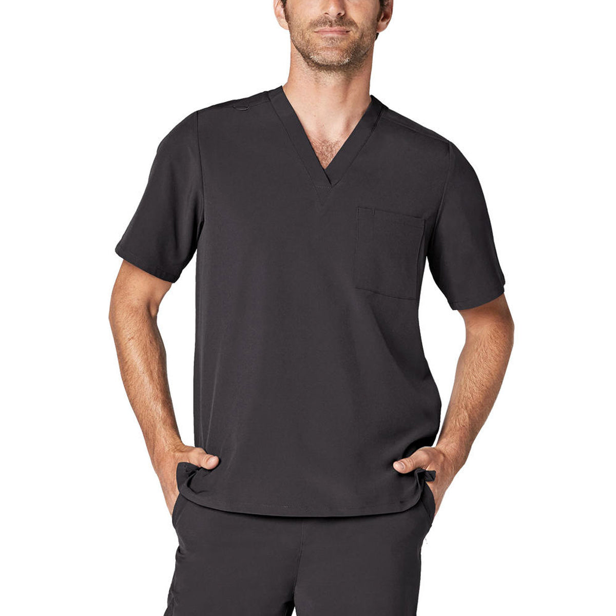 Adar - Addition Scrubs For Men - Classic V-Neck Scrub Top (A5006)