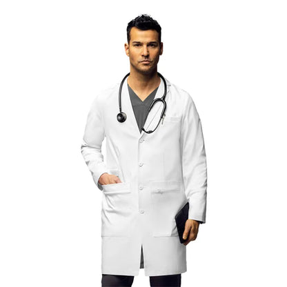 Wonderwink - Slate Men's 38 Inch Doctors Coat (7372) - Uniscrubs