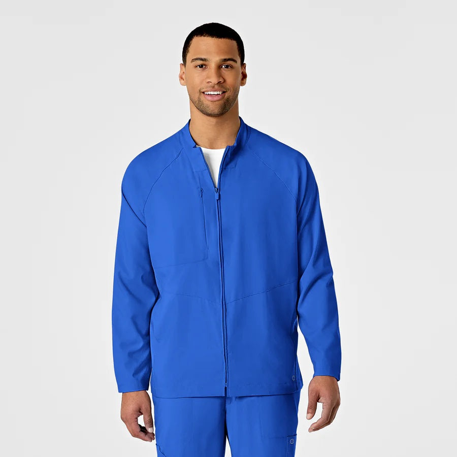 Wonderwink - W123 Mens Zip Front Warm Up Scrub Jacket (8355)