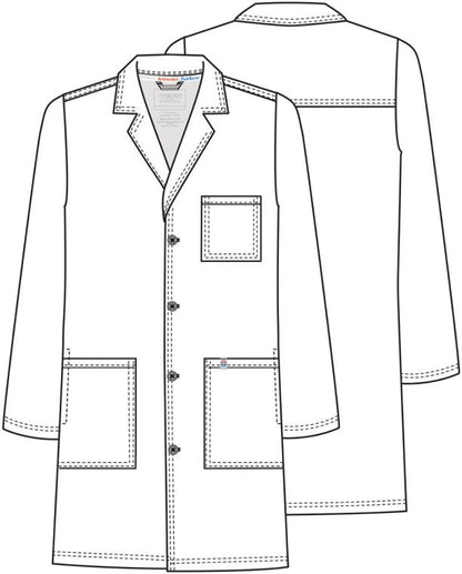 Cherokee - Revolution Tech Men's 4-Pocket STRETCH Button Front Lab Coat (WW410AB) - Uniscrubs