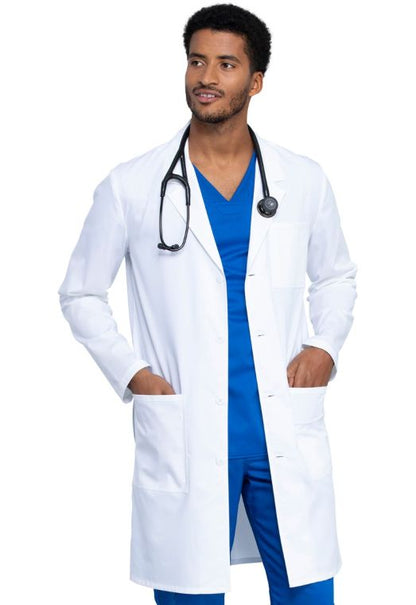 Cherokee - Revolution Tech Men's 4-Pocket STRETCH Button Front Lab Coat (WW410AB) - Uniscrubs